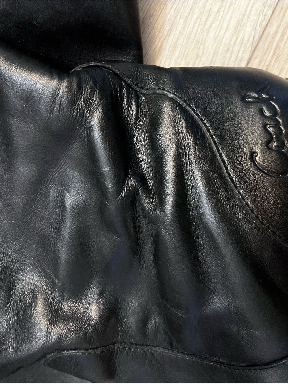 Coach Black Over-the-Knee Leather Riding Boots - Picture 2 of 5